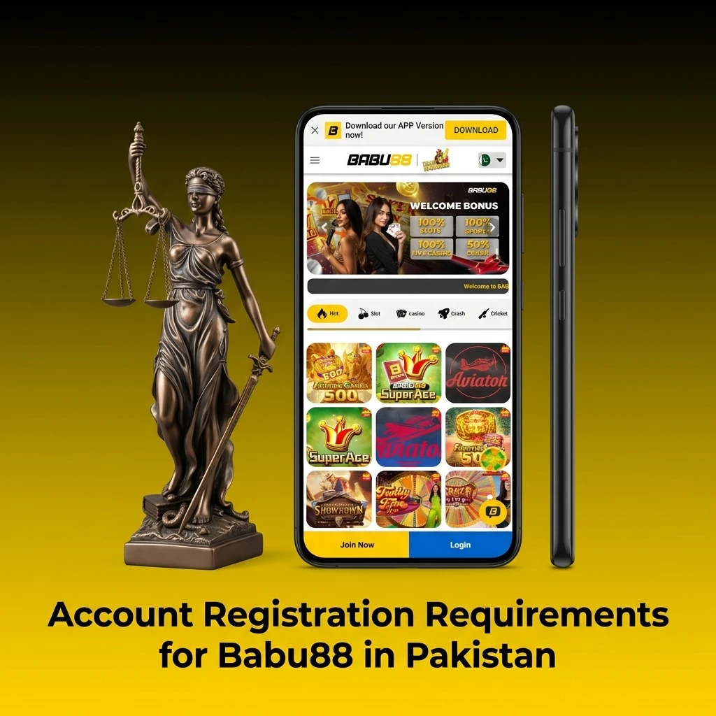 Babu88 account registration requirements for Pakistan users including age limit and eligibility conditions
