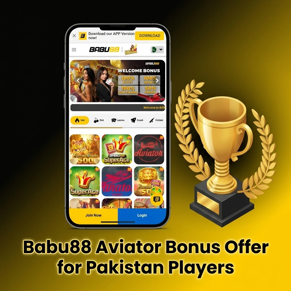 Babu88 Aviator bonus offer for Pakistan players showing 50% and 100% welcome bonuses up to Rs5,000