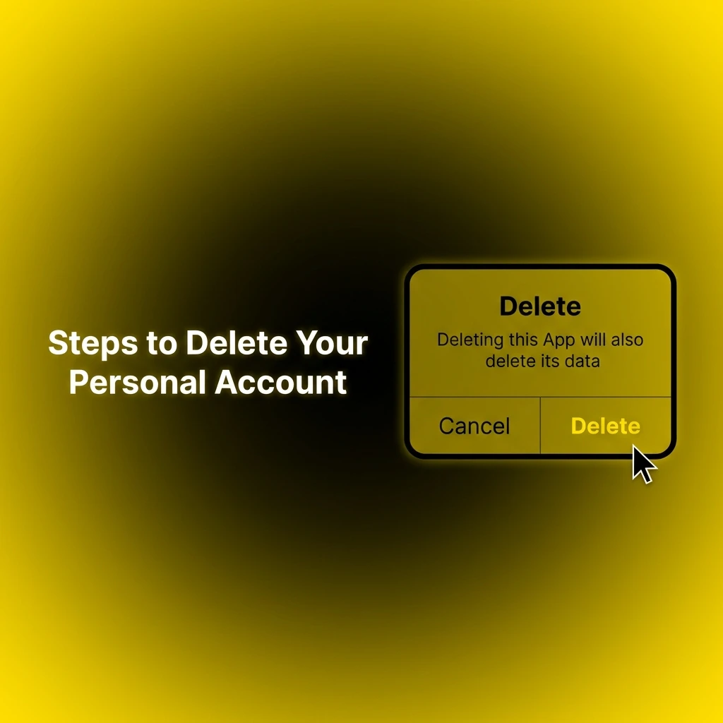 Step-by-step guide to permanently delete your personal account, including settings navigation and identity verification process.