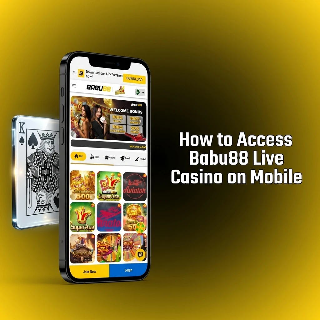 Babu88 mobile app live casino access steps on Android and iOS with live dealer tables in HD video