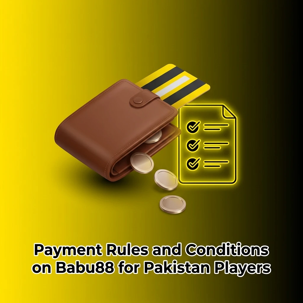 Babu88 Pakistan payment rules covering verification, PKR transactions, bonus wagering, and withdrawal conditions for players