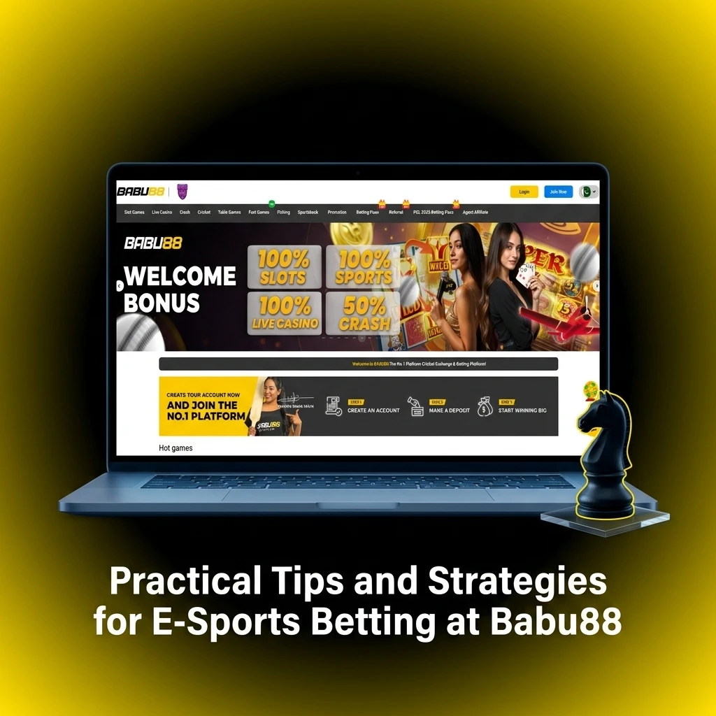 Practical tips and strategies for e-sports betting at Babu88 including bankroll management and live betting advice