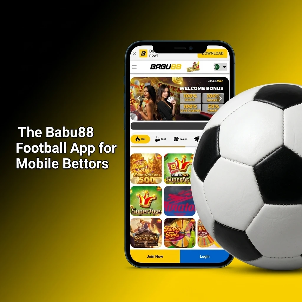 Babu88 football mobile app interface showing sports betting markets for Android and iOS devices