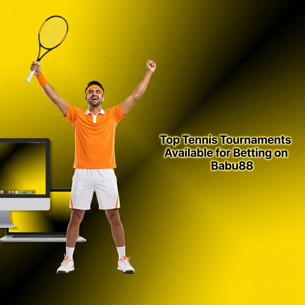 Top tennis tournaments on Babu88 including Grand Slams, ATP Masters 1000, WTA 1000, Davis Cup betting options